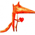 Fox with a Heart