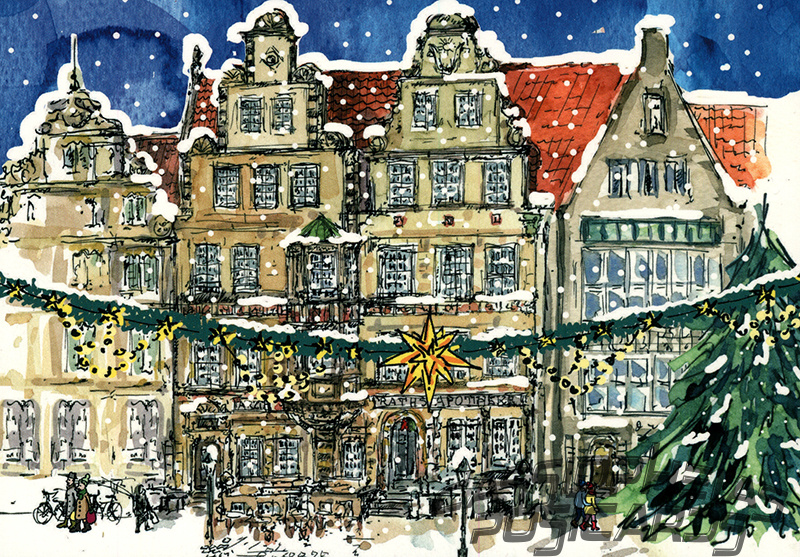 Bremen Illustration - Market Place
