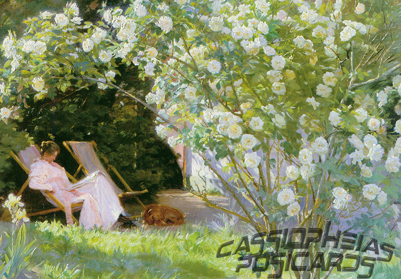 Kroyer - Roses, or The Artist's Wife in the Garden