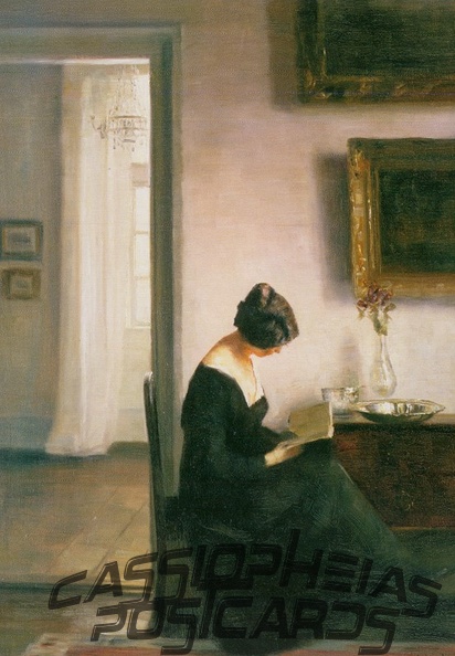 Holsoe - Woman Reading in an Interior