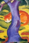 Marc - Cat behind tree