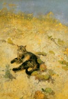 Liljefors - A cat basking in the sun