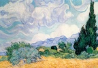 van Gogh - Weizenfeld mit Zypressen