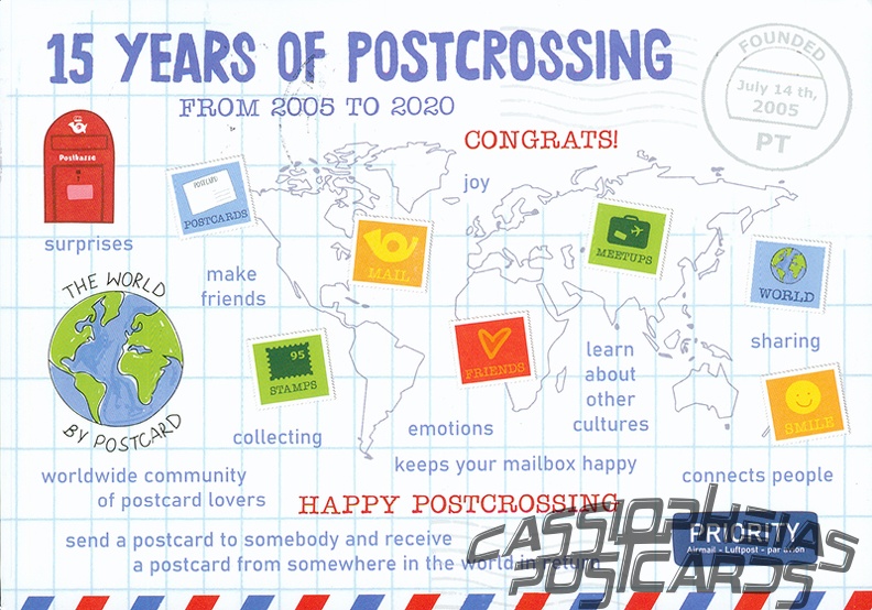 15 Years of Postcrossing
