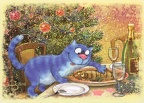 Blue Cats by Irina Zeniuk