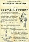 Signaturhand-Fraktur