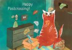 Happy Postcrossing Cat