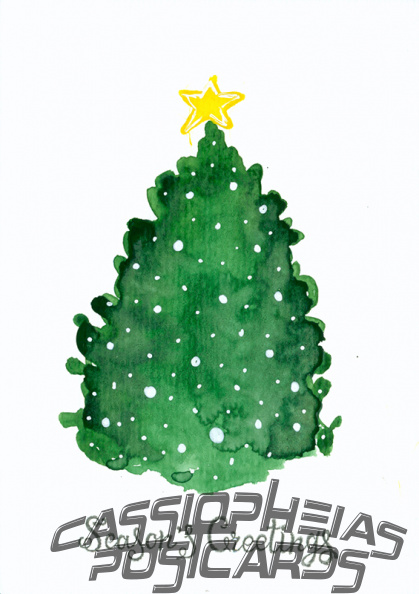 Watercolour: Christmas Tree (simple)