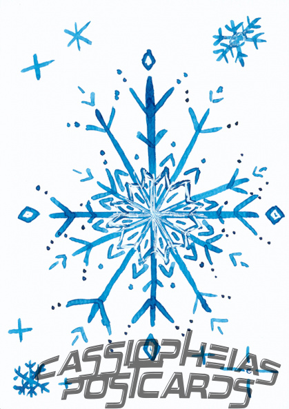 Watercolour: Snowflake