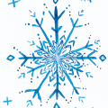 Watercolour: Snowflake