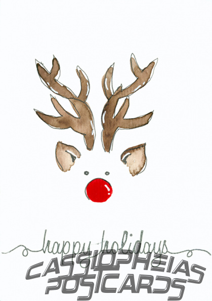 Watercolour: Rudolph