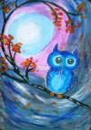 Acrylic - Owl
