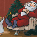 Christmas - Santa & Angel