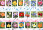 Stamp Collage: Flowers