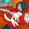 Angel with Cat