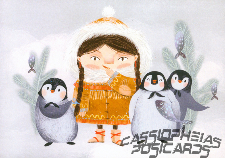 Girl with Penguins