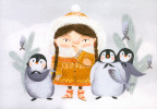 Girl with Penguins