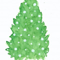 Watercolour: Christmas Tree