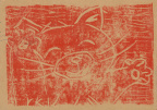 Linoprint: Cat