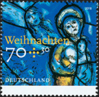 [2018] Kirchenfenster „Jungfrau Maria mit dem Jesuskind“ aus Pfarrkirche St. Stephan zu Mainz