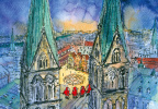 Bremen Illustration - Market Place
