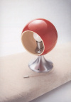 #05.228 | 70er Jahre Lampe rote Kugel, Leo Krumbacher