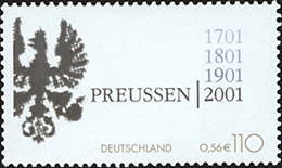 2001 - 300. Jahrestag der Gründung des Königreichs Preußen