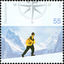 [2005] Briefzusteller in Deutschland: zu Fuß im Gebirge