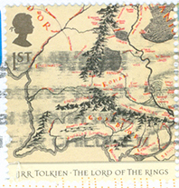 [GB] 2004 Lord of the Rings - Map showing Middle Earth