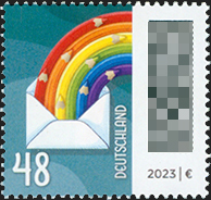 Welt der Briefe: 0,48 Regenbogenbrief