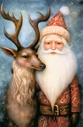 Christmas - Santa + Reindeer