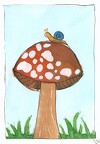 Mushroom with Snail